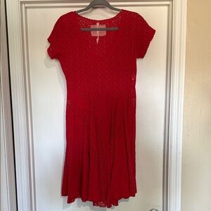 Vintage Johnny Was Red Mini Dress